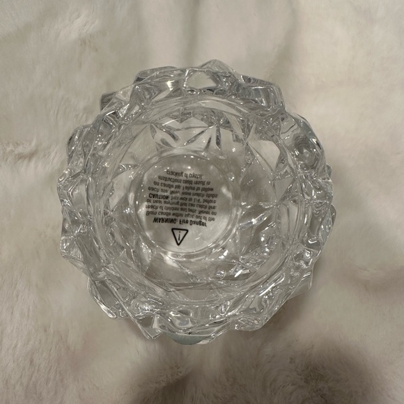 Tiffany & Co Rock Cut Votive 2.75 H Candle Holder with Tiffany etching and box - Picture 3 of 8